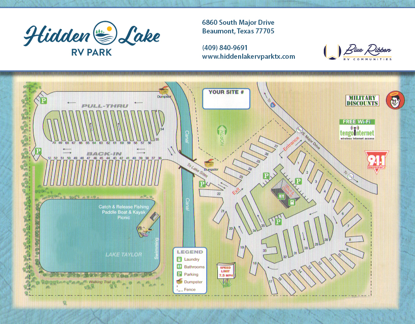 Hidden Lake PARK MAP